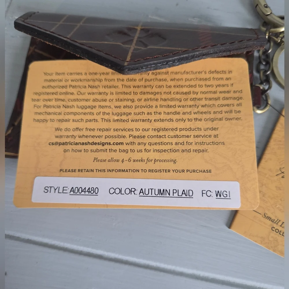 Patricia Nash Card Holder/Key Chain NWT